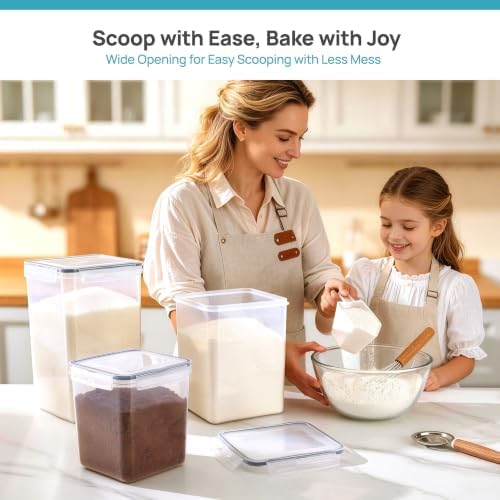 Vtopmart 3 PCS Flour and Sugar Storage Container Sets for Beginner Bakers - Image 6