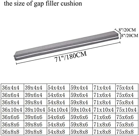 SAMTY Bed Gap Filler for headboard Space Gap Filler Bolster Stopper 71x8x8 - Image 3