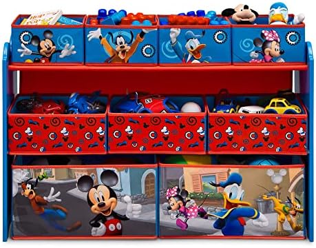 Disney Mickey Mouse Deluxe 9 Bin Design and Store Toy Organizer by Delta Children, Greenguard Gold Certified - Image 6