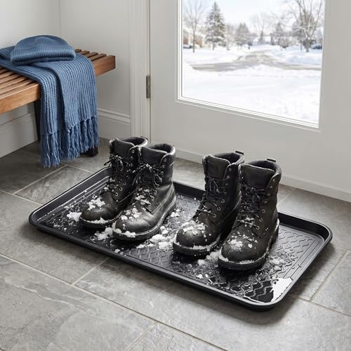 Fasmov 3 Pack Utility Boot Tray Mat Multi-Purpose Anti-Slip Tray Mat Boots, Dog Food Bowls, Gardening, Laundry, Kitchen, Garage, Entryway, 30 x 15 inches - Image 4