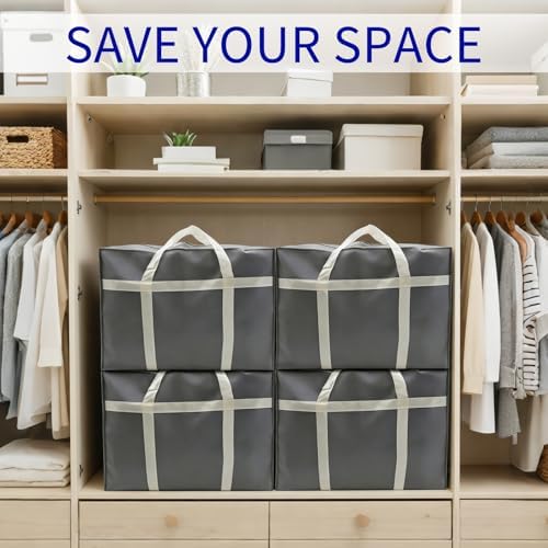 6 Pack Moving Bags, Sturdy Packing Bags with Handles, Zippers - Image 5
