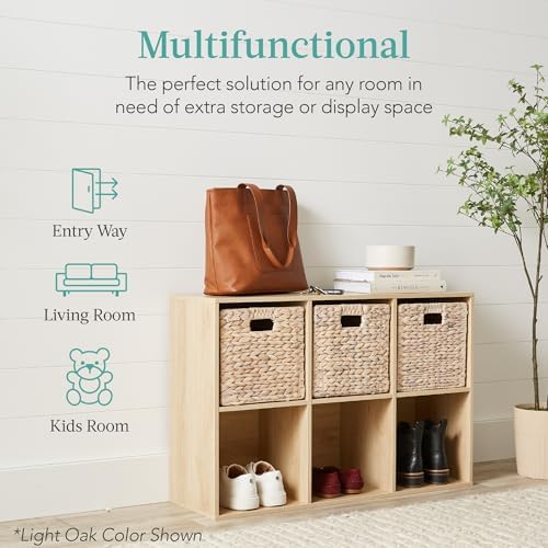 Best Choice Products 6-Cube Storage Organizer, 11in Shelf Opening, Bookcase, Display Shelf, Customizable w/ 3 Removable Back Panels – Black - Image 4