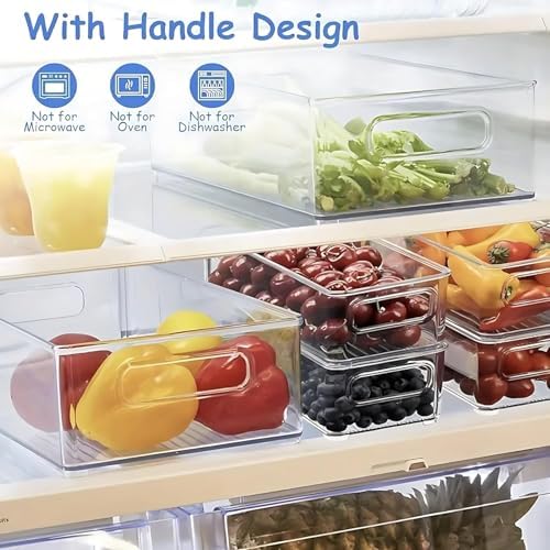 7 Pack Refrigerator Organizer Bins - Image 4