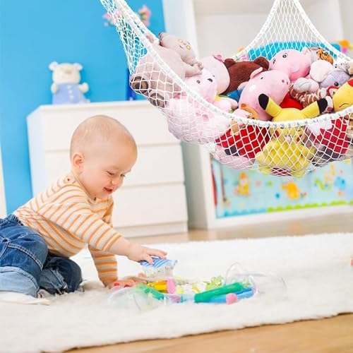 Prince Lionheart Jumbo Hammock for Stuffed Animals - Large Toy Hammock Storage for Toys and Stuffed Animals Net Ideal for Corners, Storage for Stuffies, Plushies, Squishmallows, and More - Image 7
