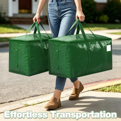 8 Pack Heavy Duty Waterproof Moving Bags, Foldable Totes - Image 5