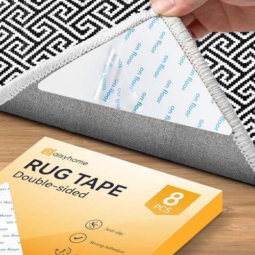 Daisyhome 16PCS Carpet Tape, Rug Tape Gripper for Hardwood Floor by Daisyhome