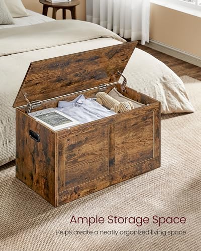 VASAGLE Storage Chest with 2 Safety Hinges, 15.7 x 31.5 x 18.3 Inches - Image 4