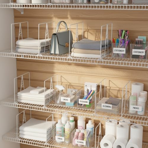 Wire Shelf Dividers, White, 12" Deep, 12" Height, 10 Pack - Image 7