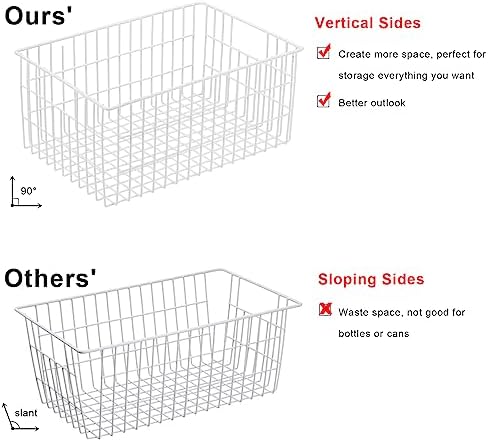 Orgneas Vertical Sides Freezer Organizer Bins for Upright Freezer - Image 2