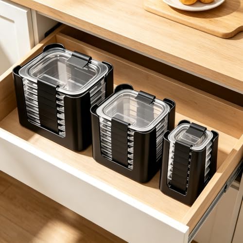 Food Storage Container Lid Organizer for Rubbermaid Brilliances Nap-On Lids - Image 6