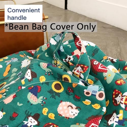 YuppieLife Stuffed Animal Storage Bean Bag Cover, 27" Velvet Toy Organizer - Image 3