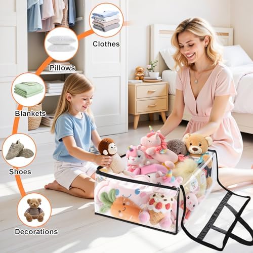 SpaceTrove Clear Storage Bags, 4-Pack Under Bed and Closet Organizers 60L - Image 4