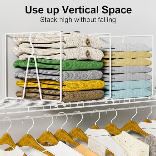 SortNStore Wire Shelf Dividers for Closet: Tall 10.6in x Deep 12in, 16 Pack - Image 4