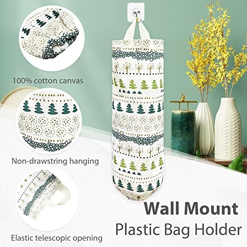 SYIPO Plastic Bag Holder, Reusable Grocery Bag Organizer, Wall Mount, Squirrel, 1 Pack, 15.7in x 9.8in - Image 3