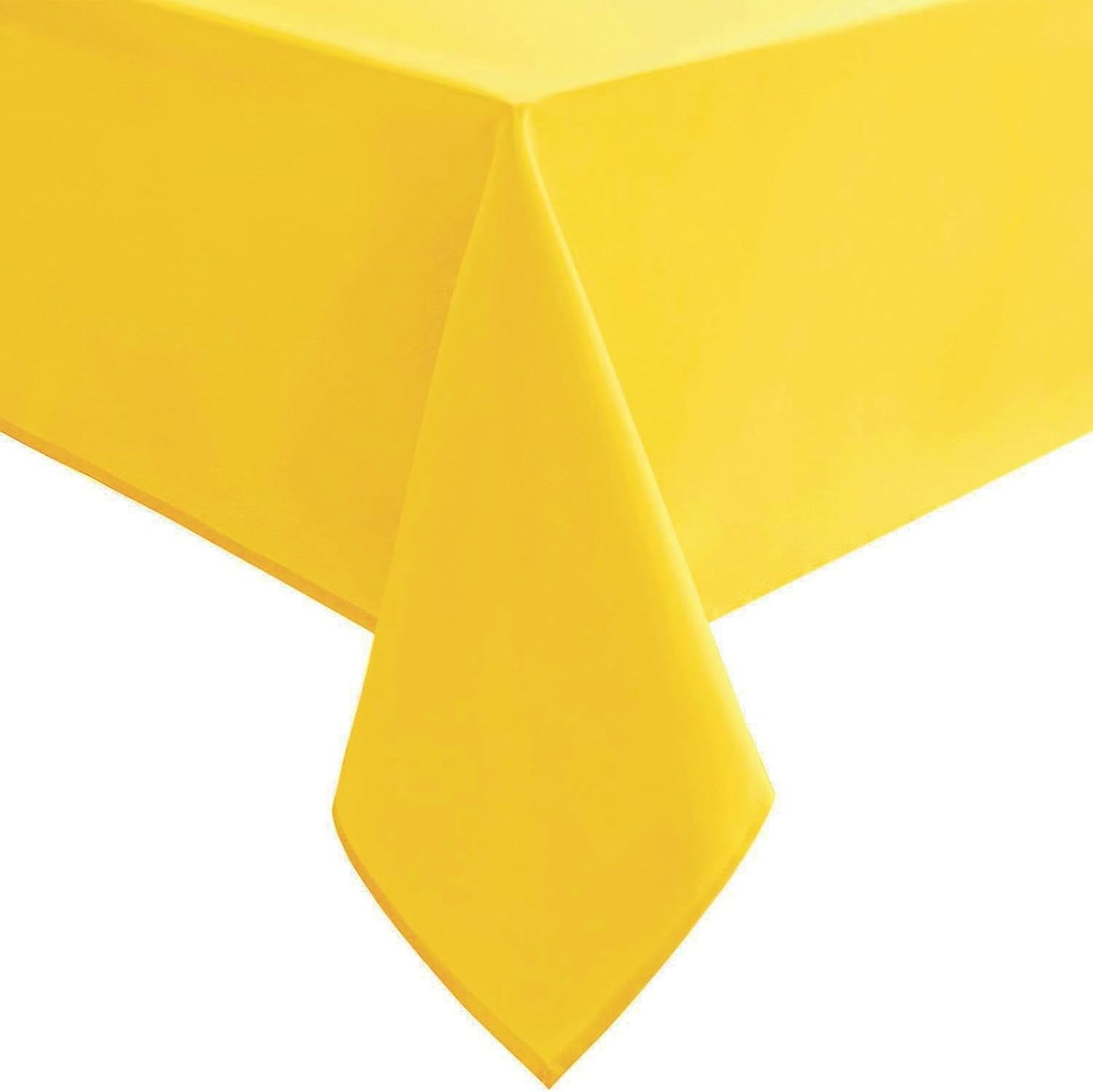 Hiasan Yellow Tablecloth for Rectangle Tables - Waterproof and Spillproof Washable Fabric Table Cloth for Dining Room Kitchen Party, 52 x 70 Inch
