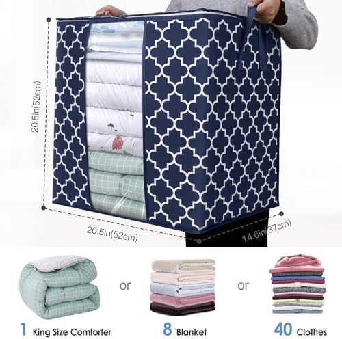 Storage Bags 8 Pack 100L Clothes Organization and Storage Containers - Image 2