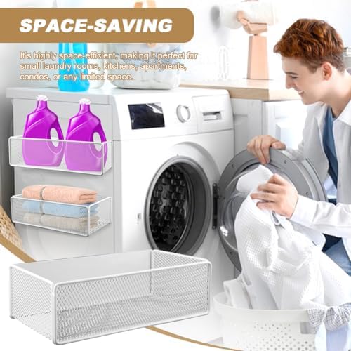 Magnetic Laundry Storage Basket for Washing Machine Side - Image 3