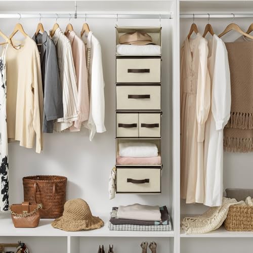 GRANNY SAYS Hanging Closet Organizer, 5 Drawers, 6 Shelves, 6 Pockets - Image 2