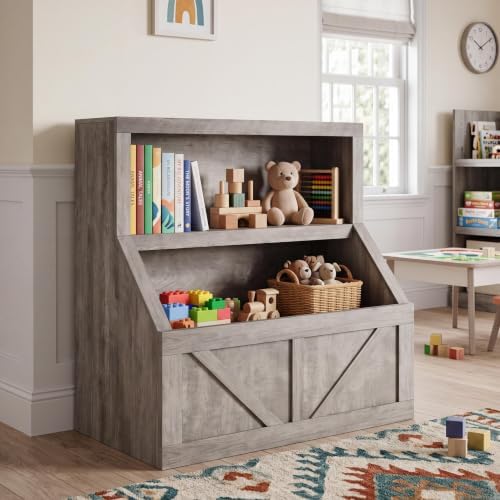 IDEALHOUSE Kids Toy Box for Boys, Kids Toy Chest Storage for Boys & Girls by IDEALHOUSE