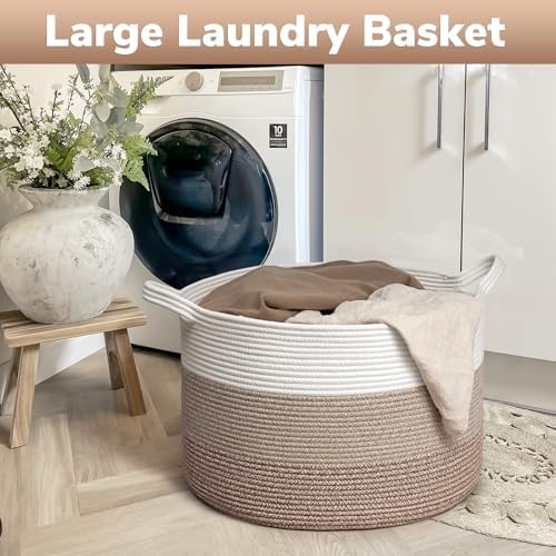 Goodpick Large Woven Basket for Blankets, Nursery & Living Room Decor, 85L - Image 4