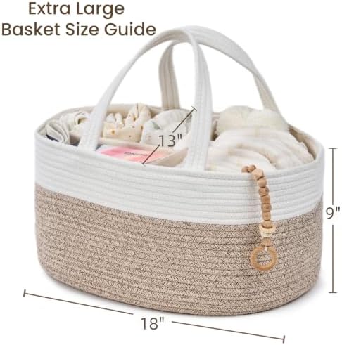 Diaper Caddy Organizer, Gift Basket for Baby Shower, Newborn Essentials - Image 2