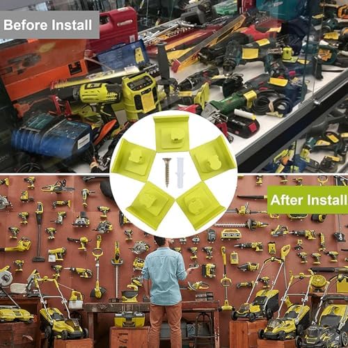10 Pack Tool Holder Compatible with Ryobi 18V Wall Mount Plastic - Image 6