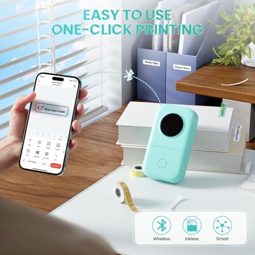 Phomemo D30 Portable Thermal Printer, Label Maker Machine with 3 Tapes - Image 3
