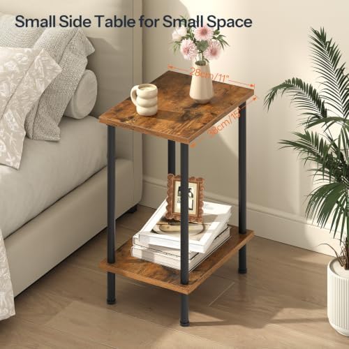 HOOBRO End Tables Set of 2, Small Side Tables, Nightstands for Small Spaces - Image 5