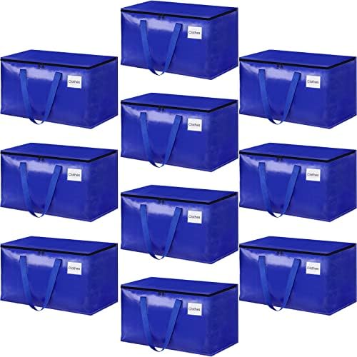 StorageRight Moving Bags, Moving Boxes, 93L 10-Pack Sotrage Bags Totes,Blue by StorageRight