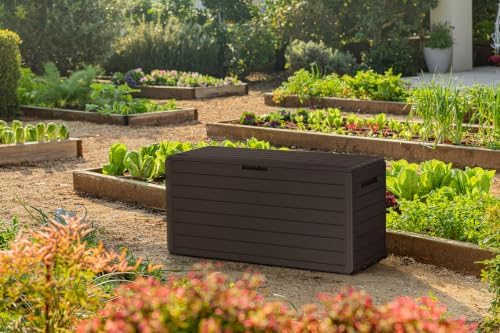 Keter Atlas 70 Gal Outdoor Storage Box for Patio and Pool Accessories - Image 2