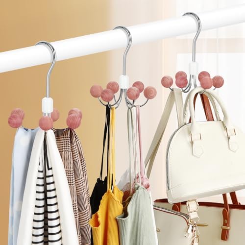 TOPIA HANGER Hoodie Hangers 2-Pack with 6 Cedar Balls, 360° Swivel, CT43C - Image 5