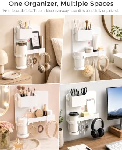 Floating Shelves for Bedside Shelf, No Drill Stick On Bedside Wall Shelf - Image 5