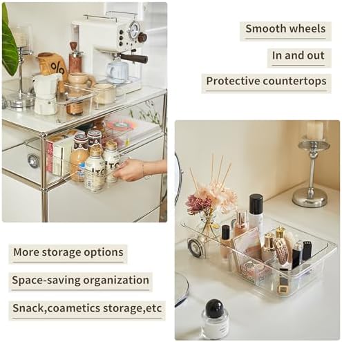 Roll-Out Refrigerator Organizers and Storage, 3 Pack Drawer Fridge Bins - Image 6
