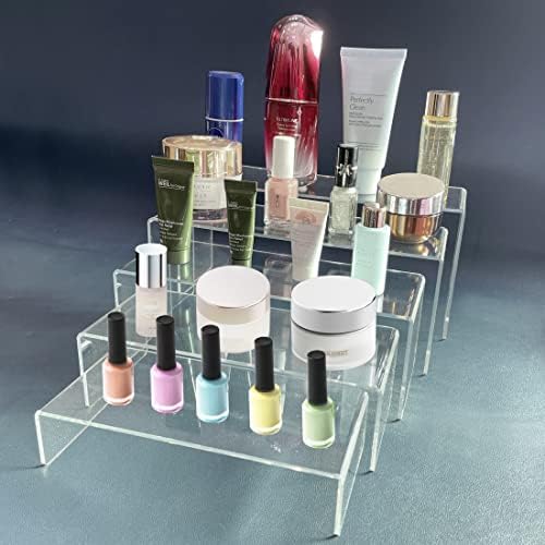 5 Pack acrylic display stand, Acrylic Display Risers, 5 Sizes Clear Product Stand, Jewelry Display Riser Shelf Showcase Fixtures For Collectibles Display, Figure Display - 6.8" to 10" - Image 6