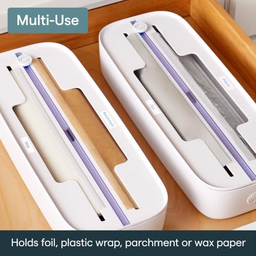 YouCopia StoraRoll Food Wrap Dispenser 2-in-1, Aluminum Foil Wrap Organizer - Image 6