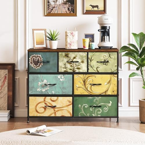 7-Drawer Dresser for Bedroom, Anti-Tip Wide Storage Organizer Fabric - Image 2
