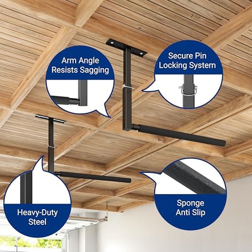 FLEXIMOUNTS Adjustable Overhead Ladder Rack, 35" Extended Arms - Image 4