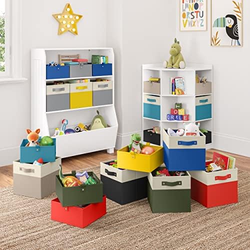 RiverRidge Folding Storage Bins - 6-Pack of 5in Tall Black Cubes - Image 2