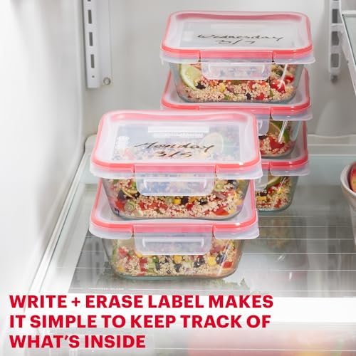 Pyrex Freshlock (5-Pack, 4 Cup) Glass Food Storage Containers Set - Image 4