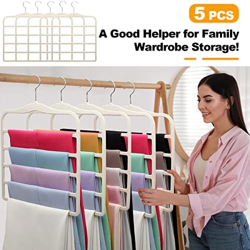 Closet Organizers and Storage, 5 Pack Velvet Pants-Hangers-Space-Saving - Image 7