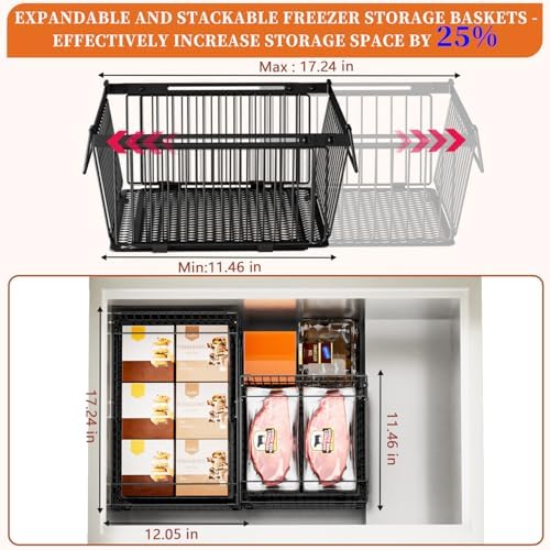 Large Freezer Organizer Bins for 10 to 20 Cu.Ft,Leak-Proof Bottom,2 Pack - Image 5