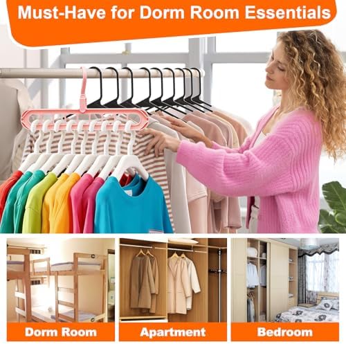 Closet Organizers and Storage,College Dorm Room Essentials Magic Hangers - Image 6