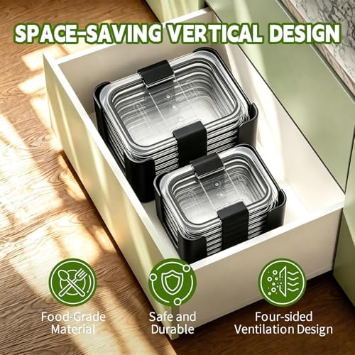 Food Storage Container Lids Organizer for Rubbermaid Brilliance Nap-On Lids - Image 3