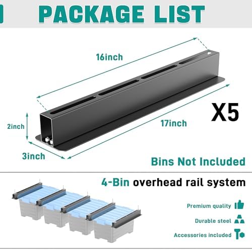 EVERHANGER Ceiling Storage Rack, Heavy Duty Overhead Storage Rack - Image 2