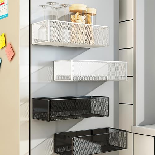 Magnetic Shelf Fridge Basket Bin for Washer Dryer Locker Whiteboard Cabinet - Image 5