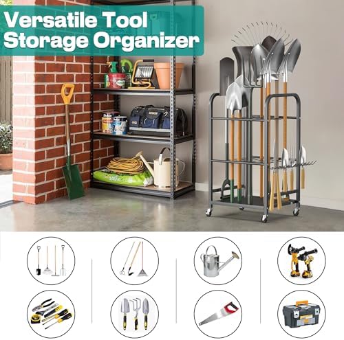 EVERHANGER Garden Tool Organizer and Storage, Yard Tool Stand - Image 5