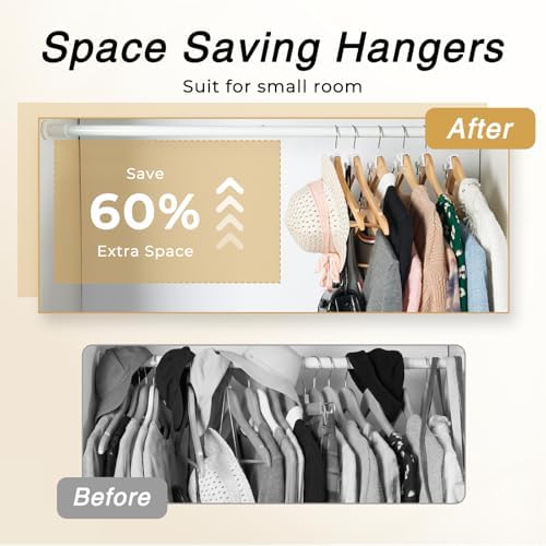 HOUSE DAY Space Saving Hangers 20 Pack, Clothes Hanger Connector Hooks - Image 2