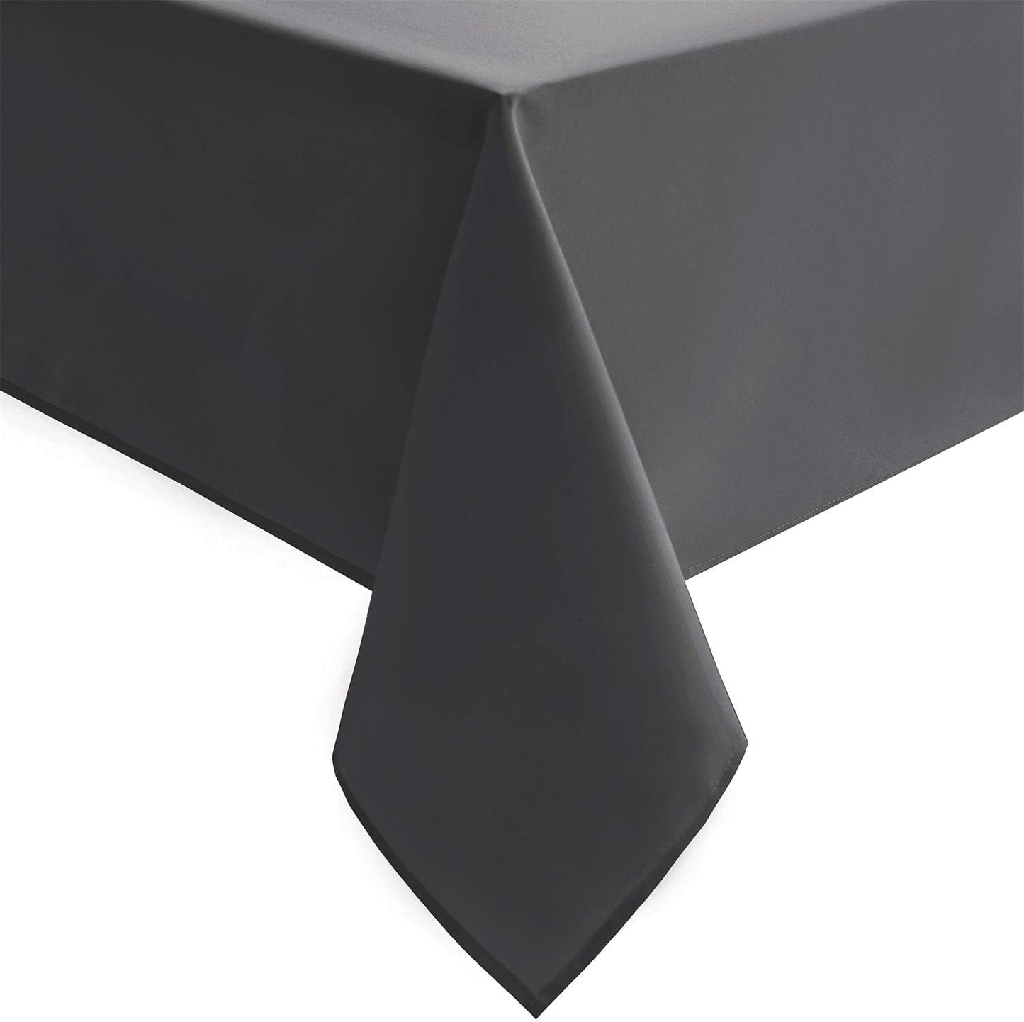 Hiasan Grey Square Tablecloth - Waterproof and Spillproof Washable Fabric Table Cloth for Dining Room Kitchen, 70 x 70 Inch