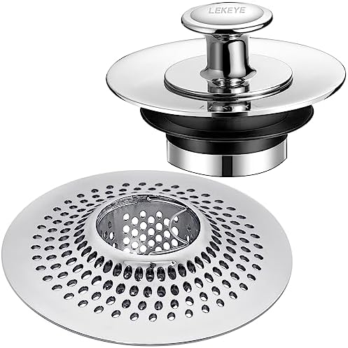 LEKEYE Shower Drain Hair Catcher | Bathtub Stopper/Strainer Stainless Steel Drain Protector by LEKEYE