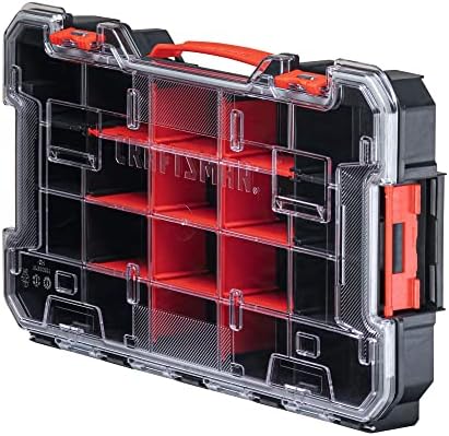 CRAFTSMAN VERSASTACK Storage Organizer, Small Parts Organizer, 20-Compartments, Lid Includes Secure Latch (CMST17828) by CRAFTSMAN